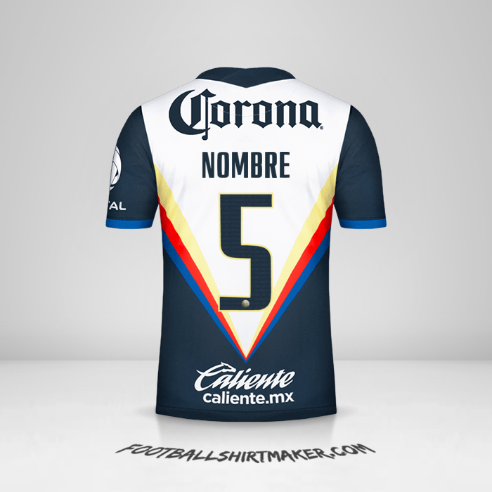 Jersey Club America 2020/21 Visita -  nombre - 5