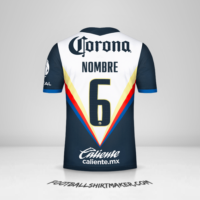 Camiseta Club America 2020/21 Visita -  nombre - 6