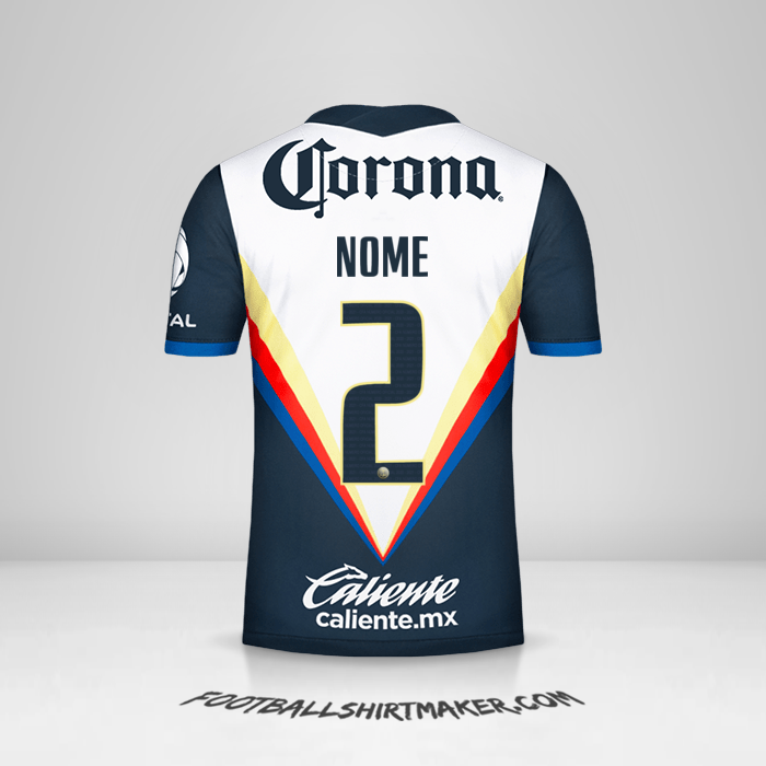 Camisola Club America 2020/21 Alternativa -  nome - 2