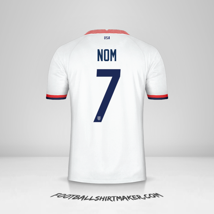 Maillot États-Unis 2020 -  nom - 7