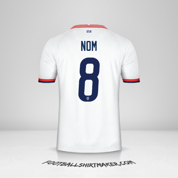 Maillot États-Unis 2020 -  nom - 8