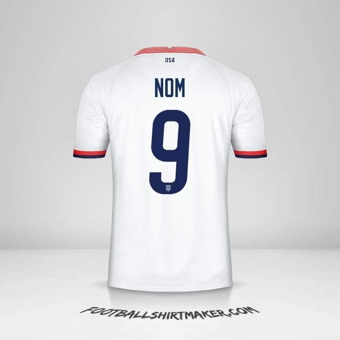 Maillot États-Unis 2020 -  nom - 9