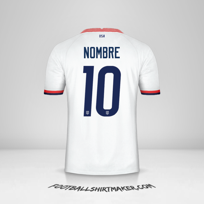 Camiseta Estados Unidos 2020 -  nombre - 10