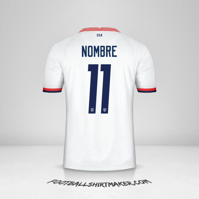 Camiseta Estados Unidos 2020 -  nombre - 11