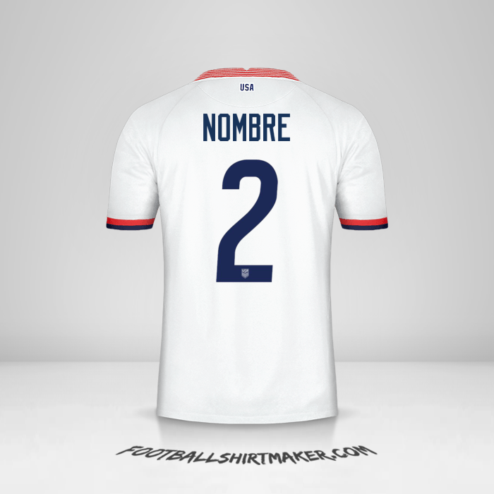 Jersey Estados Unidos 2020 -  nombre - 2