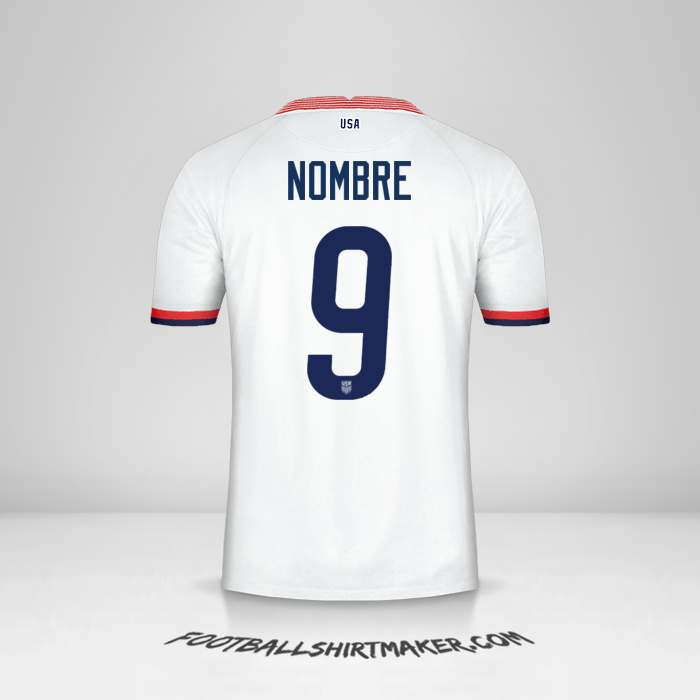 Jersey Estados Unidos 2020 -  nombre - 9