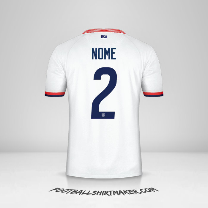 Camisa Estados Unidos 2020 -  nome - 2