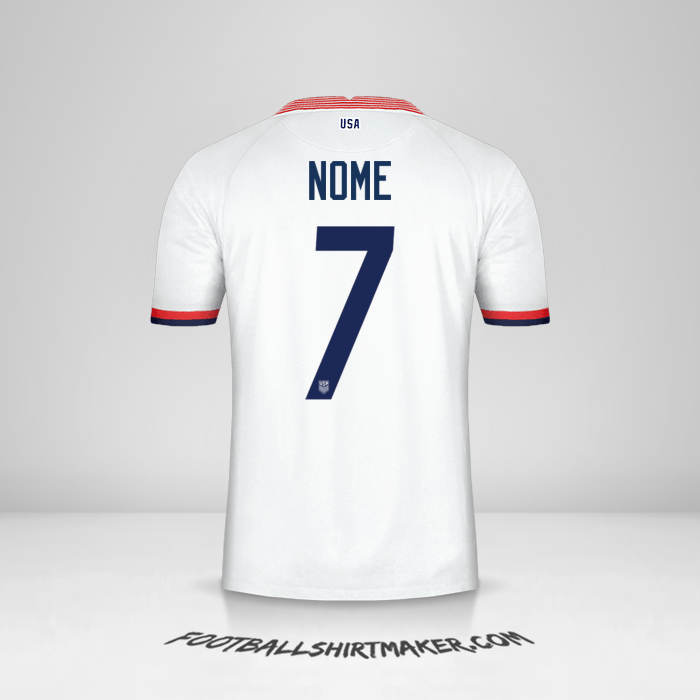 Camisola Estados Unidos 2020 -  nome - 7