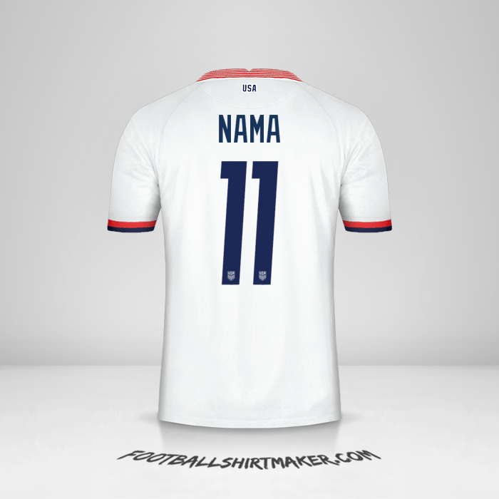 Jersey Amerika Serikat 2020 -  nama - 11