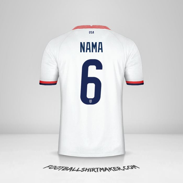 Jersey Amerika Serikat 2020 -  nama - 6