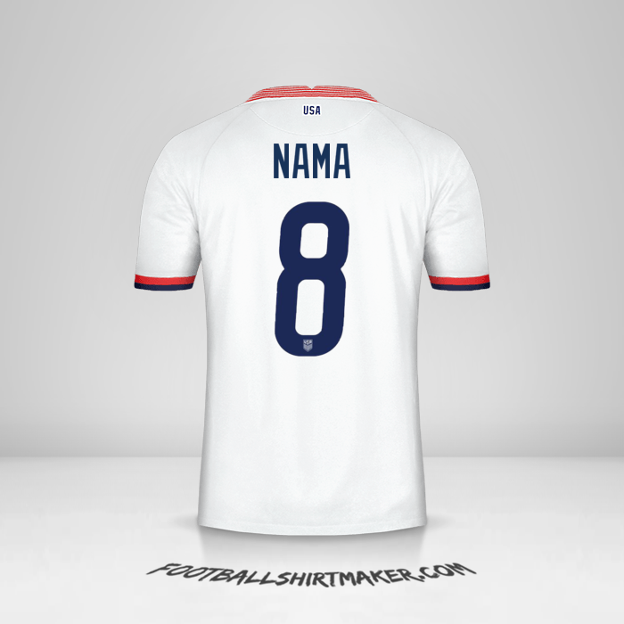 Jersey Amerika Serikat 2020 -  nama - 8