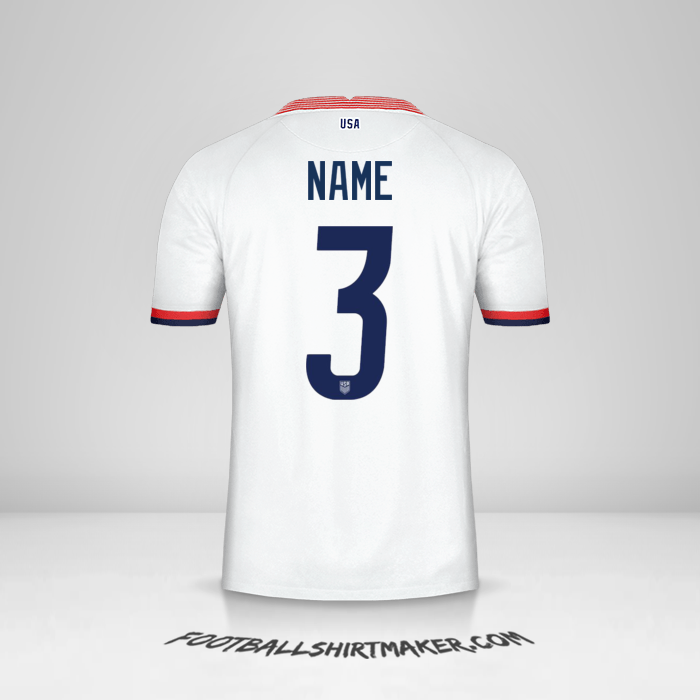 Jersey United States 2020 -  name - 3