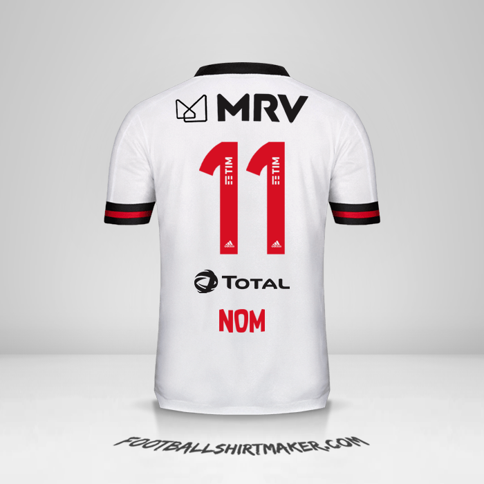 Maillot Flamengo 2020 Extérieur -  nom - 11