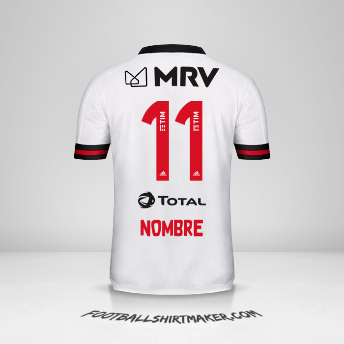 Camiseta Flamengo 2020 Visita -  nombre - 11