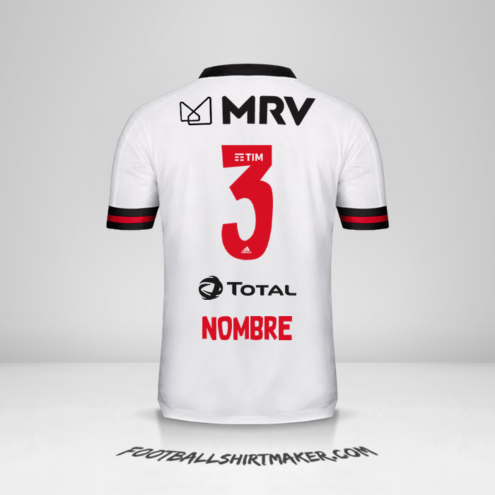 Jersey Flamengo 2020 Visita -  nombre - 3
