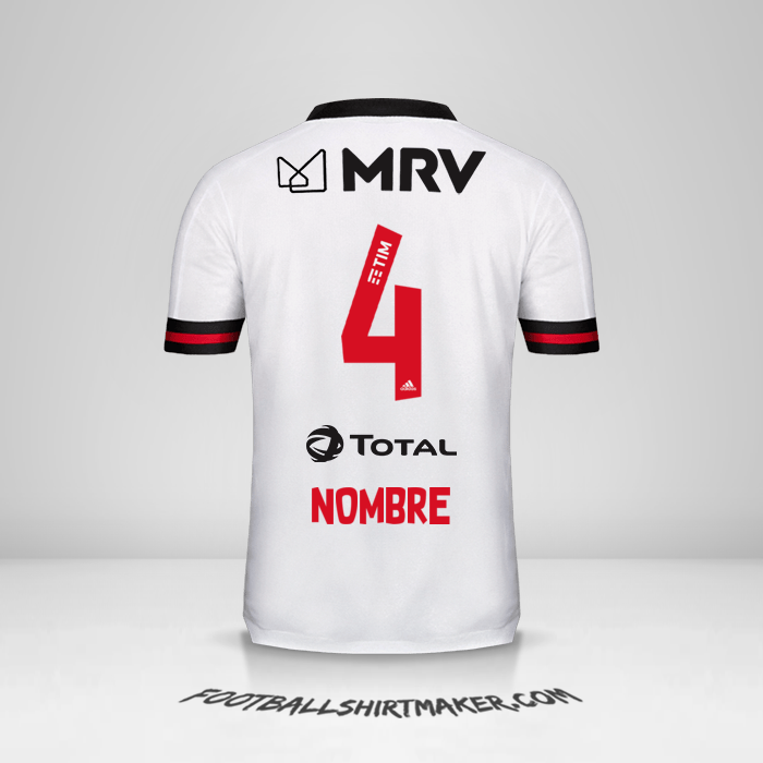 Jersey Flamengo 2020 Visita -  nombre - 4