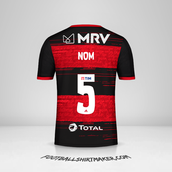 Maillot Flamengo Libertadores 2020 -  nom - 5