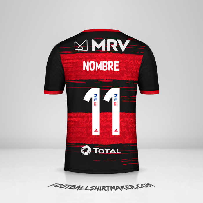 Jersey Flamengo Libertadores 2020 -  nombre - 11