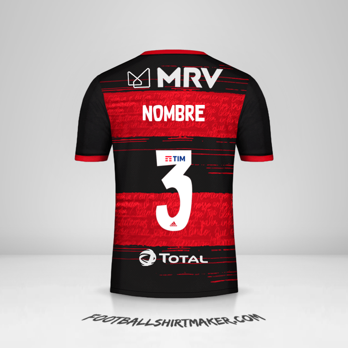 Jersey Flamengo Libertadores 2020 -  nombre - 3