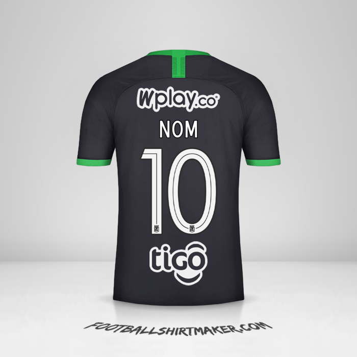Maillot Atletico Nacional 2020 Troisième -  nom - 10