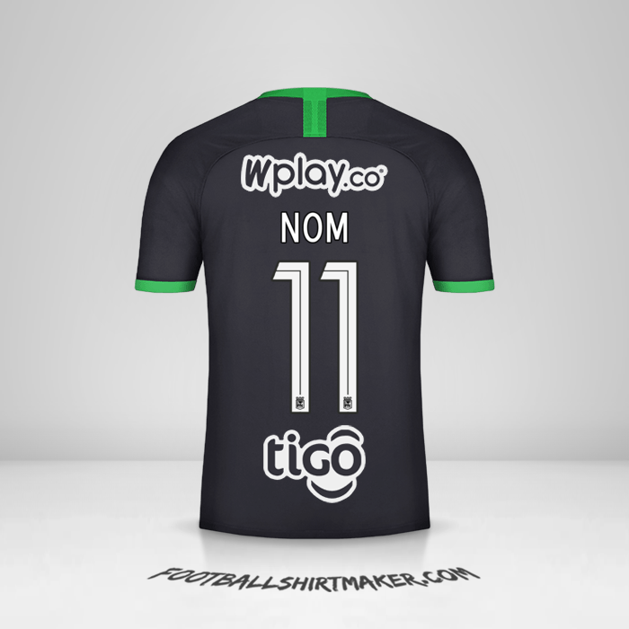 Maillot Atletico Nacional 2020 Troisième -  nom - 11