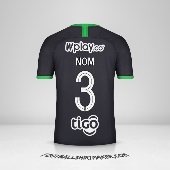 Maillot Atletico Nacional 2020 Troisième -  nom - 3