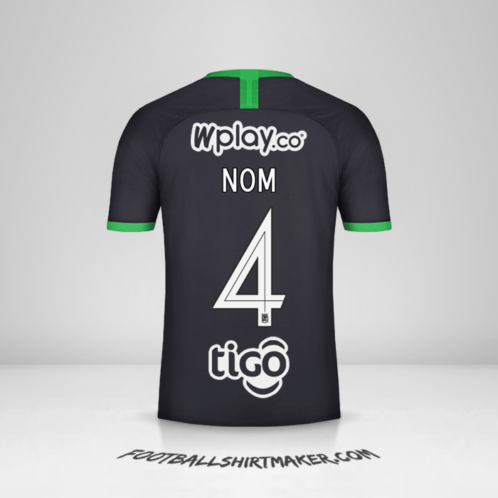 Maillot Atletico Nacional 2020 Troisième -  nom - 4