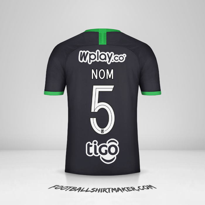Maillot Atletico Nacional 2020 Troisième -  nom - 5