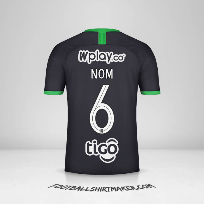 Maillot Atletico Nacional 2020 Troisième -  nom - 6