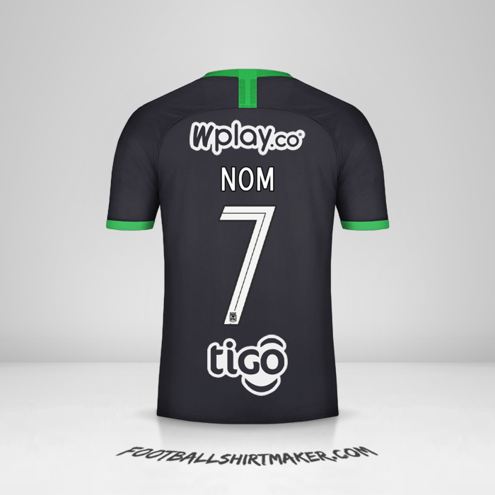 Maillot Atletico Nacional 2020 Troisième -  nom - 7