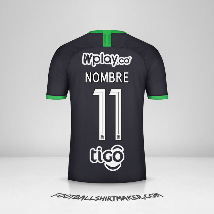 Camiseta Atletico Nacional 2020 Tercera -  nombre - 11