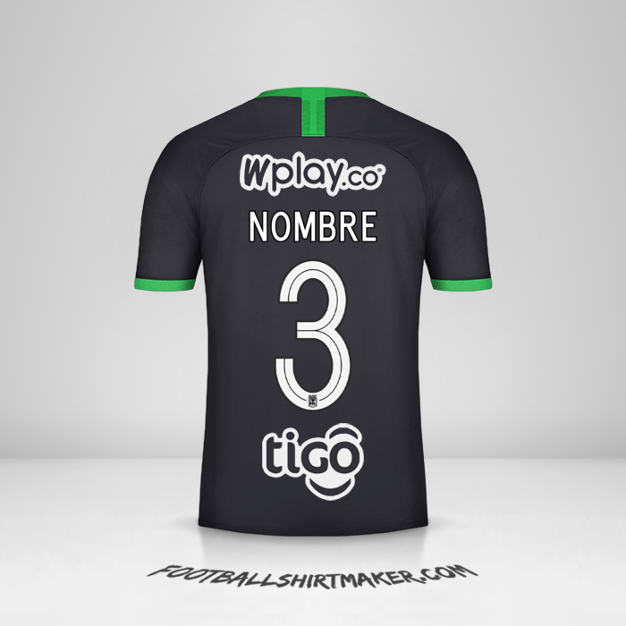 Jersey Atletico Nacional 2020 Tercera -  nombre - 3