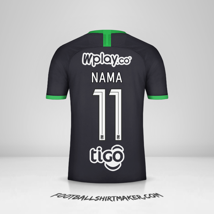 Jersey Atletico Nacional 2020 Ketiga -  nama - 11