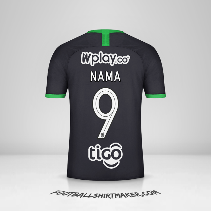 Jersey Atletico Nacional 2020 Ketiga -  nama - 9
