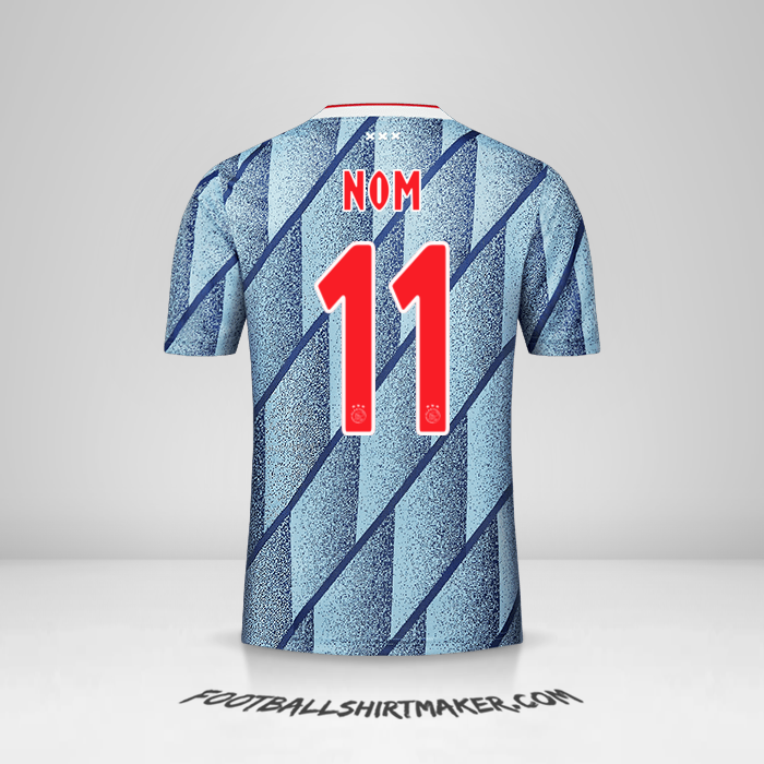 Maillot AFC Ajax 2020/21 Extérieur -  nom - 11