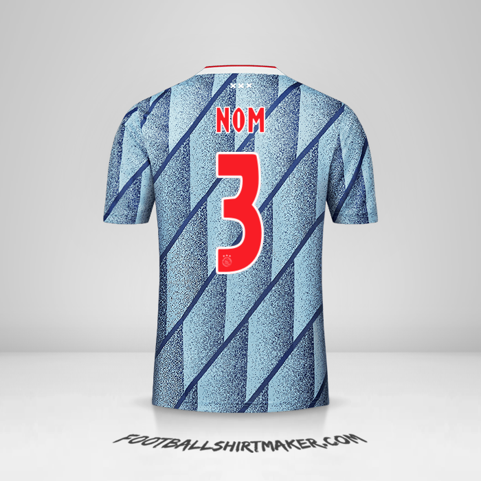 Maillot AFC Ajax 2020/21 Extérieur -  nom - 3