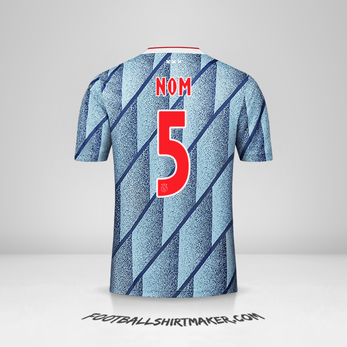 Maillot AFC Ajax 2020/21 Extérieur -  nom - 5