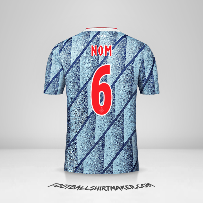 Maillot AFC Ajax 2020/21 Extérieur -  nom - 6