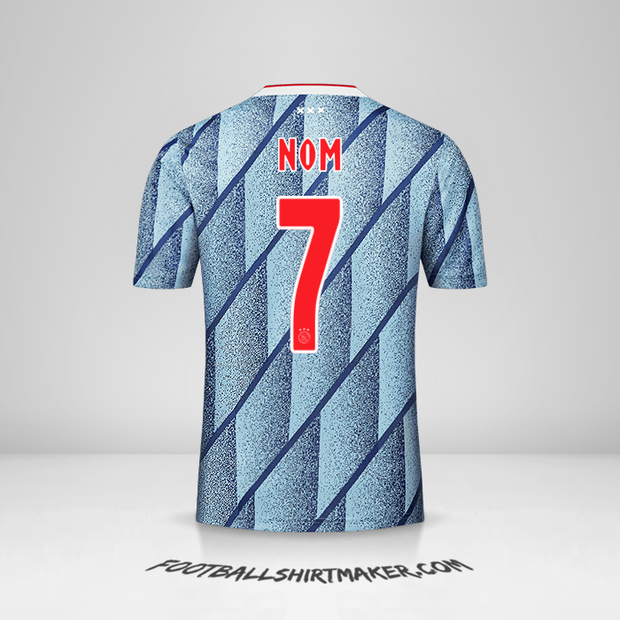 Maillot AFC Ajax 2020/21 Extérieur -  nom - 7