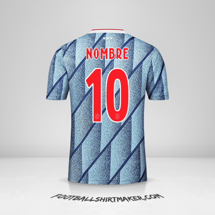 Camiseta AFC Ajax 2020/21 Visita -  nombre - 10