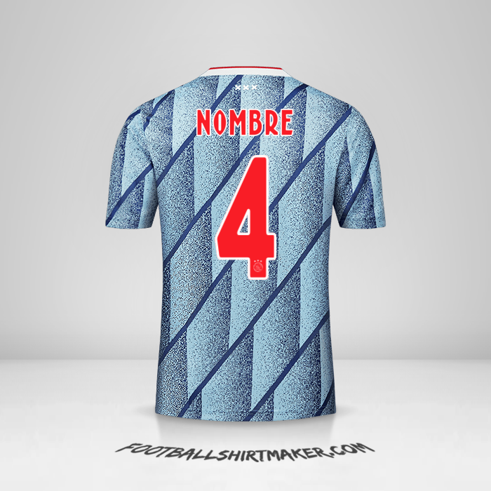 Jersey AFC Ajax 2020/21 Visita -  nombre - 4