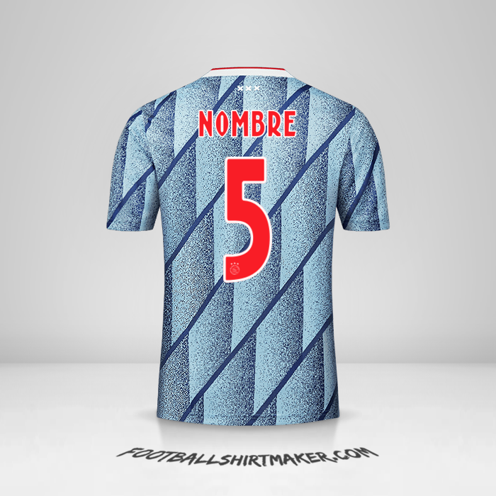Jersey AFC Ajax 2020/21 Visita -  nombre - 5