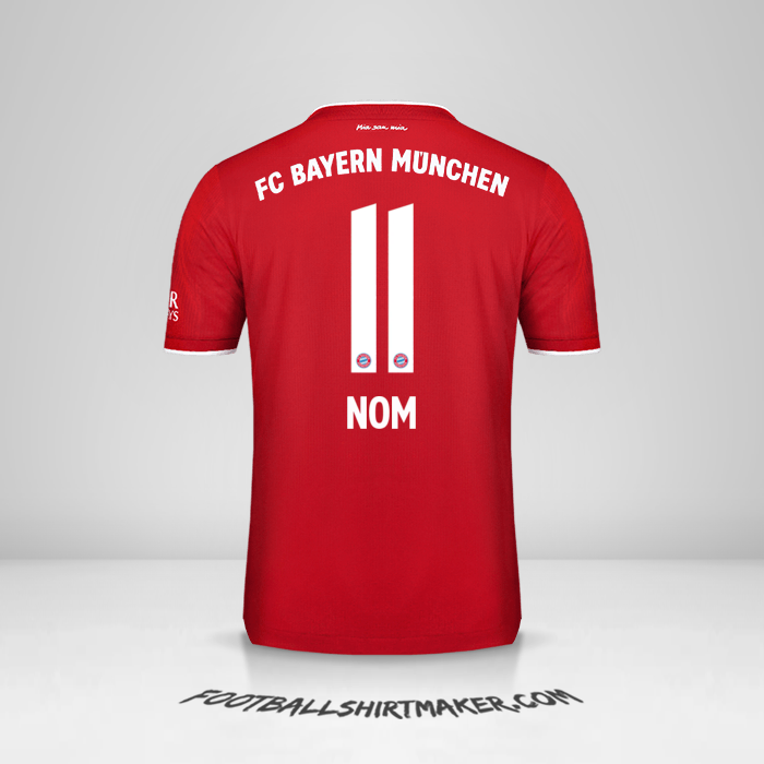 Maillot FC Bayern Munchen 2020/21 -  nom - 11