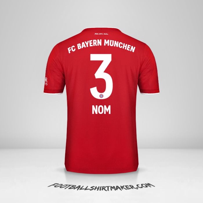 Maillot FC Bayern Munchen 2020/21 -  nom - 3