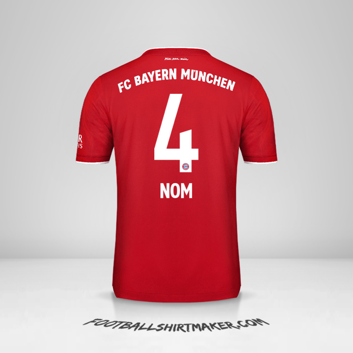 Maillot FC Bayern Munchen 2020/21 -  nom - 4