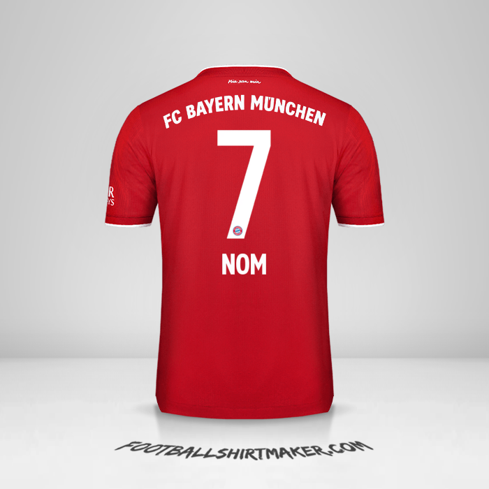 Maillot FC Bayern Munchen 2020/21 -  nom - 7