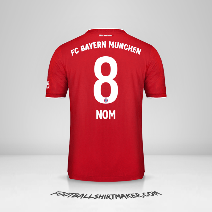 Maillot FC Bayern Munchen 2020/21 -  nom - 8