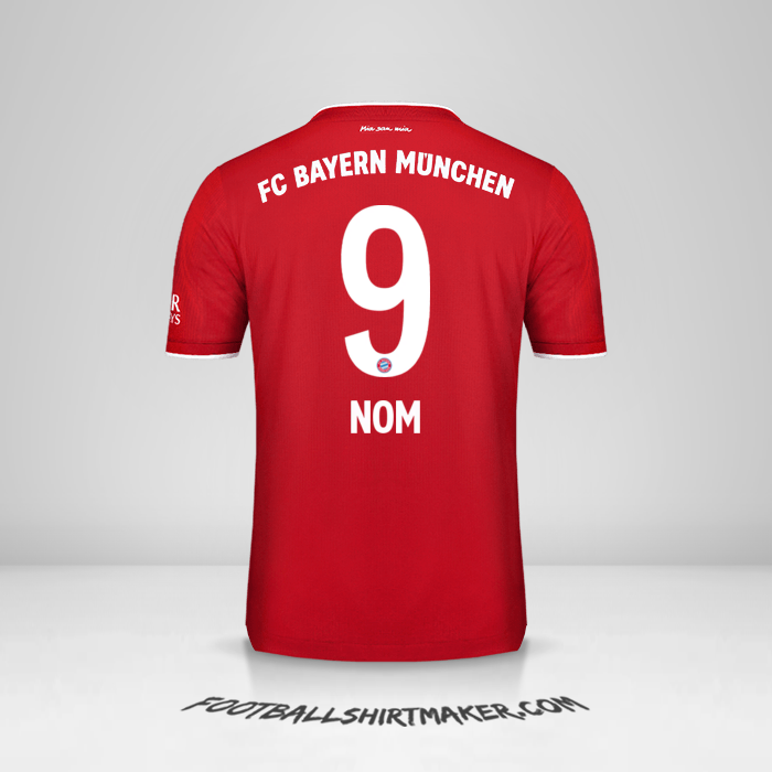 Maillot FC Bayern Munchen 2020/21 -  nom - 9