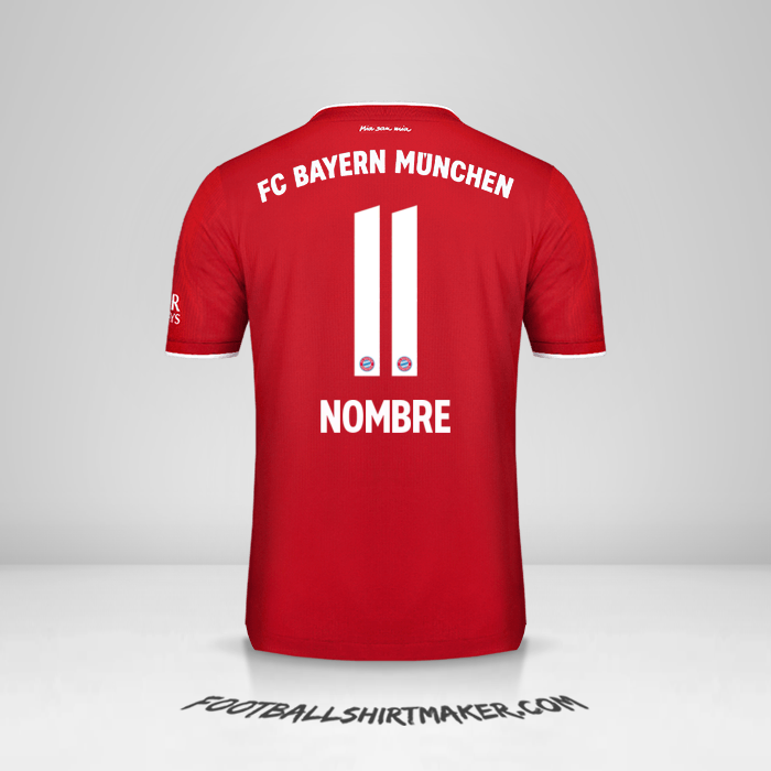 Jersey FC Bayern Munchen 2020/21 -  nombre - 11