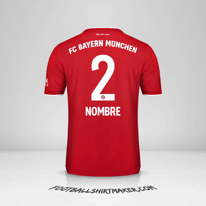 Camiseta FC Bayern Munchen 2020/21 -  nombre - 2